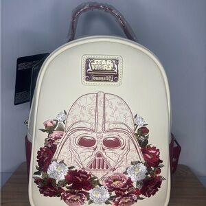 Loungefly Star Wars Vader Cream and Red Backpack
